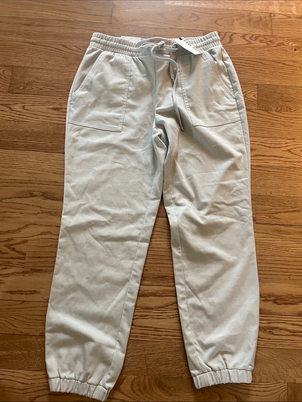 Nine West Light Gray Women's Drawstring Joggers